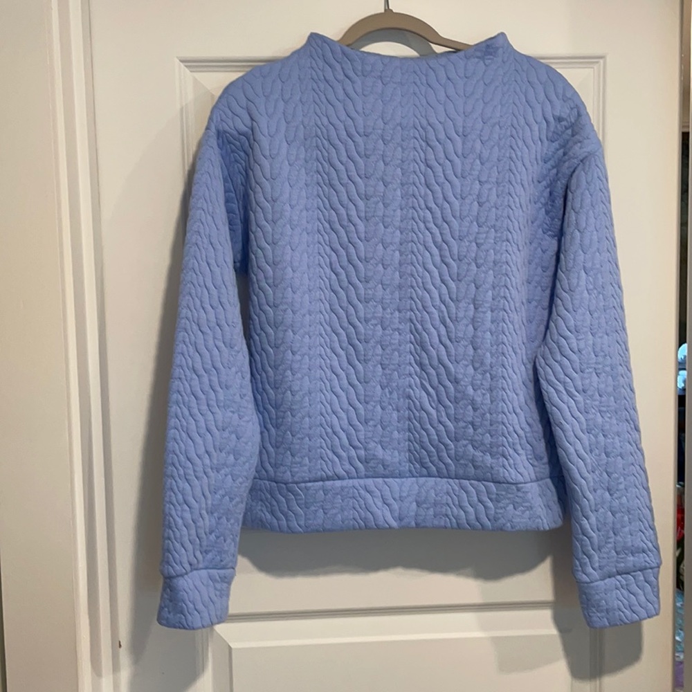 Gapfit mock neck quilted sweatshirt size S
